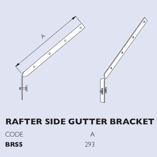 Martin Rafter Brett Martin Cascade Galvanised Rafter Top Gutter Bracket (BRT5)