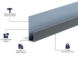 Cladco Fibre Cement Click Cladding Lintel Trim - 3m (All Colours)