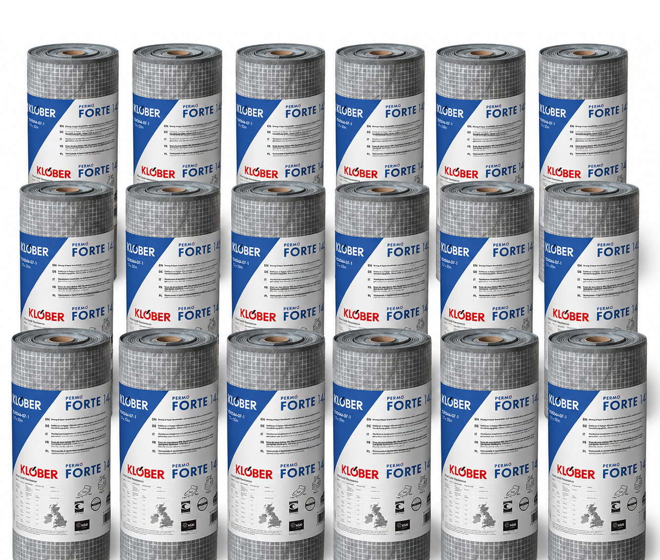 Klober Permo Forte 145 Breathable Membrane 1.5m x 50m (PALLET of 20 Rolls 1500m2)