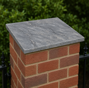 Castle Composites Sandstone Pier Cap - Sagar Black 370mm x 370mm
