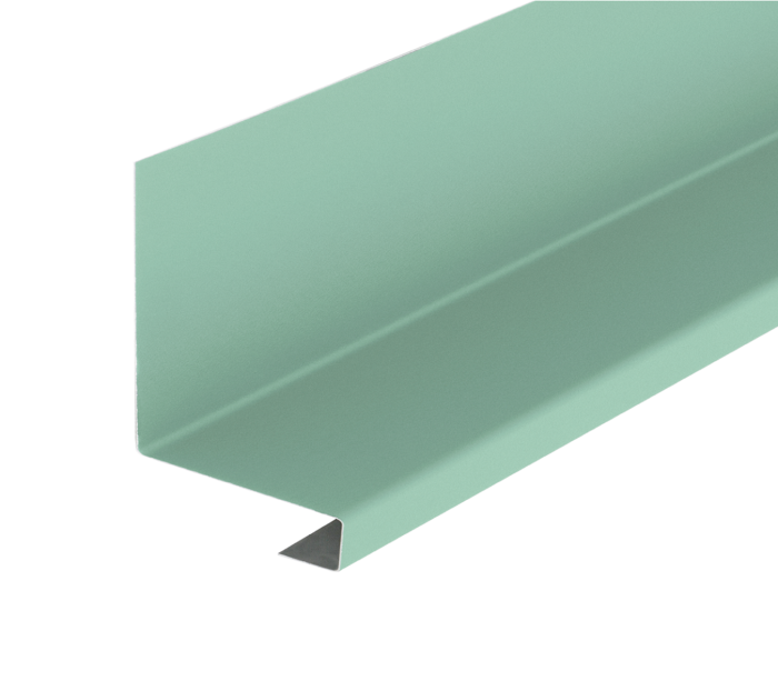 Cladco Drip Tray Flashings 3m GreenCoat® Pural Coated galvanised steel for rainwater run-off over doors and windows