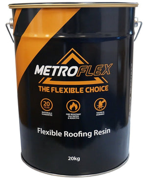 MetroFlex Flexible GRP Fibreglass Roofing Kit with Primer - 28m2