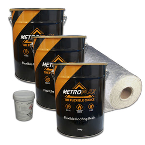 MetroFlex Flexible GRP Fibreglass Roofing Kit - 21 m2