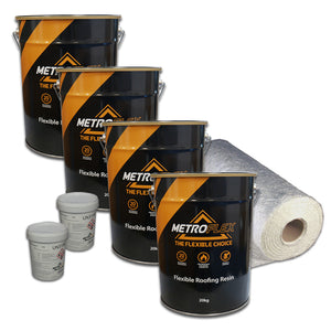 MetroFlex Flexible GRP Fibreglass Roofing Kit - 28m2