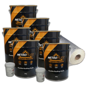 MetroFlex Flexible GRP Fibreglass Roofing Kit - 43m2