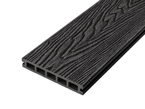 Cladco Woodgrain Effect Hollow Composite Decking Board - Charcoal (2.4m)