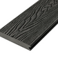 Cladco Solid Woodgrain Effect Reversible Composite Decking Board - Charcoal (4m)