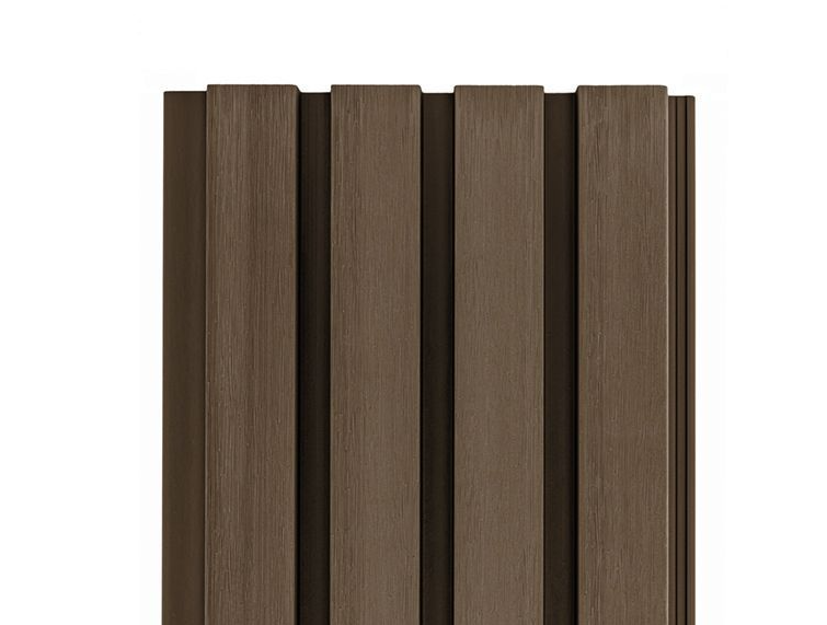 Coffee Color Cladding Cladco Composite Slatted Wall Cladding Panels - Coffee (2.5m)