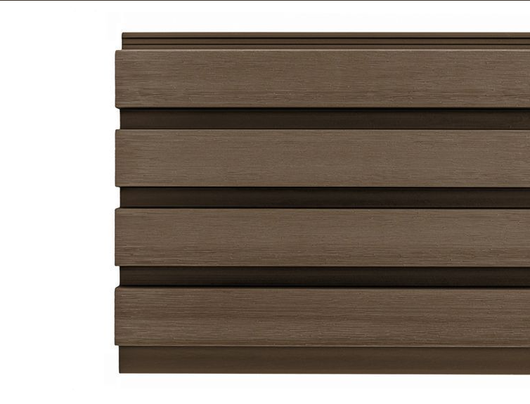 Coffee Color Cladding Cladco Composite Slatted Wall Cladding Panels - Coffee (2.5m)