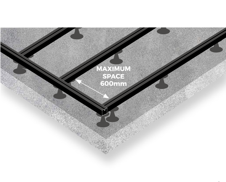 Cladco Aluminium Decking Joist A2S1 Fire Rated 50mm x 50mm x 4m (Al