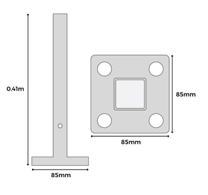 Cladco ProFence Fence Post Foot - 85mm x 85mm