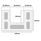 Cladco Composite Fence Post Spacer - 2m
