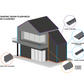 Cladco 75° Mono Ridge Flashing for Standing Seam - 3m