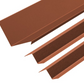 Cladco 90° Internal Corner Barge Flashing and Z Bar Kit for Standing Seam - 3m x 120mm x 120mm
