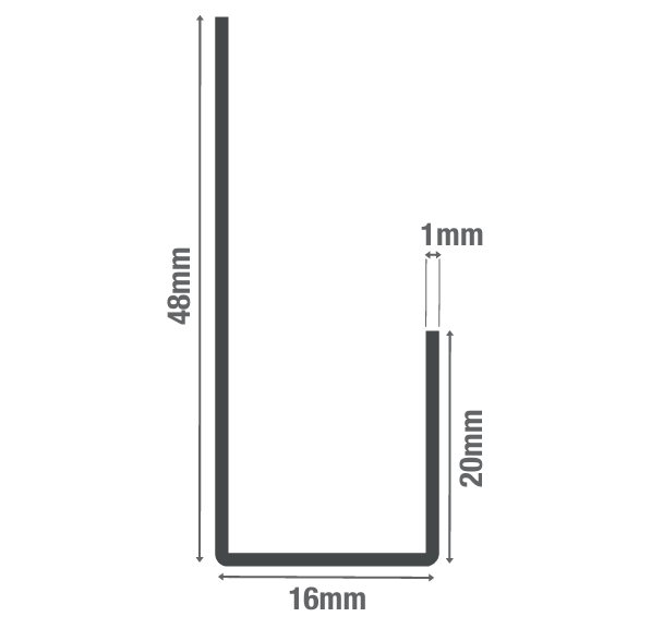 Cladco Fibre Cement Double Board Connection Profile Trim 3m Roofing