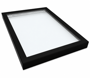 TuffX Infinity Framed Flat Glass Rooflight - Clear Double Glazed (1.2 U-Value)