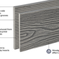 Cladco Composite Reversible Fascia Board Grooves / Woodgrain  - 2.4m (All Colours)