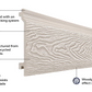 Cladco Composite Woodgrain Effect Wall Cladding Board - Ivory (3.6m)