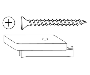 Cladco ProDeck T-Clips and Screws Fixings (Pack of 100)