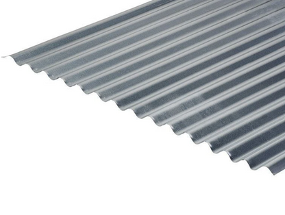 Cladco 13/3 Corrugated 0.7mm Thick Plain Galvanised Roof Sheet