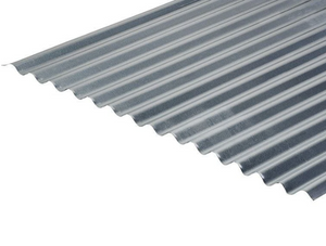 Cladco 13/3 Corrugated 0.5mm Thick Plain Galvanised Roof Sheet