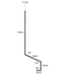 Cladco Standing Seam Drip Tray Flashing - 3m