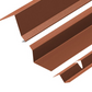 Cladco 75° Mono Ridge Flashing and Backer Plate Kit for Standing Seam - 3m