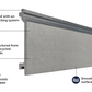 Cladco Composite Wall Cladding Board - Stone Grey (3.6m)