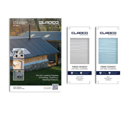 Cladco Fibre Cement Lap Wall Cladding Board Sample