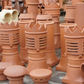 W T Knowles Red Clay Roll Top Chimney Pot - 900mm