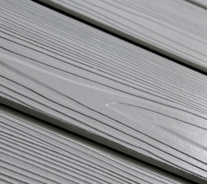 Cladco Fibre Cement Woodgrain Click Cladding Boards - Light Grey (3.66m)