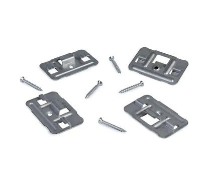 Cladco Fixings Kit with 100 stainless steel hidden clips and M4x30 screws for fibre cement click cladding installation