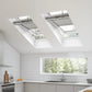 Keylite White PVC Electric Roof Window with Wall Switch (SEK)