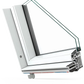 Keylite White PVC Electric Roof Window with Wall Switch (SEK)