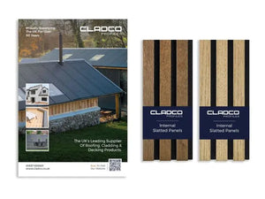 Cladco Acoustic Internal Slatted Wall Panels Sample Pack (Free of Charge)