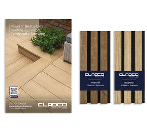 Cladco Acoustic Internal Slatted Wall Panels Sample Pack (Free of Charge)