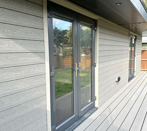 Cladco Signature Woodgrain Composite Wall Cladding Board - Light Grey (3.6m)