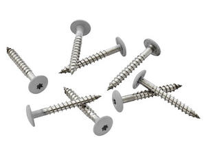 Cladco Coloured Stainless Steel Screws + Bit for Fibre Cement Cladding Boards - 39mm (Pack of 100)