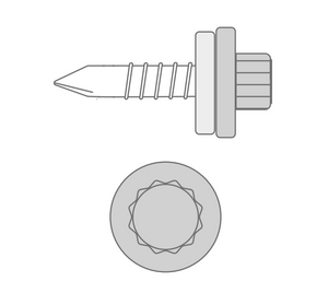 Cladco 25mm Screws for Light Steel with Moulded Head (Pack of 100)