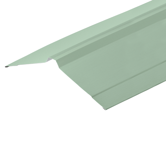 Cladco Nordic Ridge Flashings 3m green GreenCoat Pural finish galvanized steel 130º angle roofing ridge cover