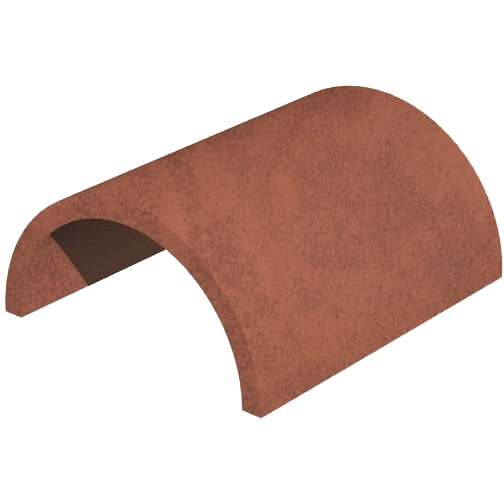 Key Round With Ridges Keymer Handmade Clay Half Round Ridge 305mm (All Colours)
