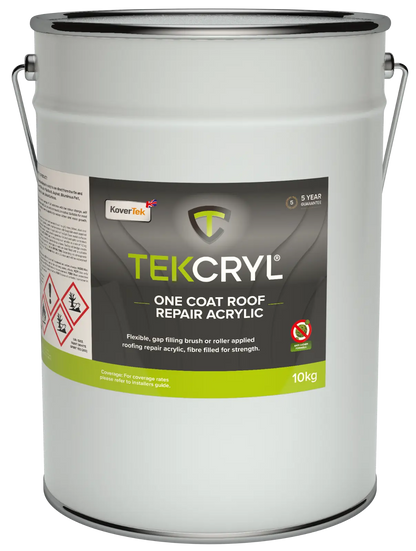 Kovertek TekCryl One Coat Acrylic Roof Repair Coating - Grey 10kg
