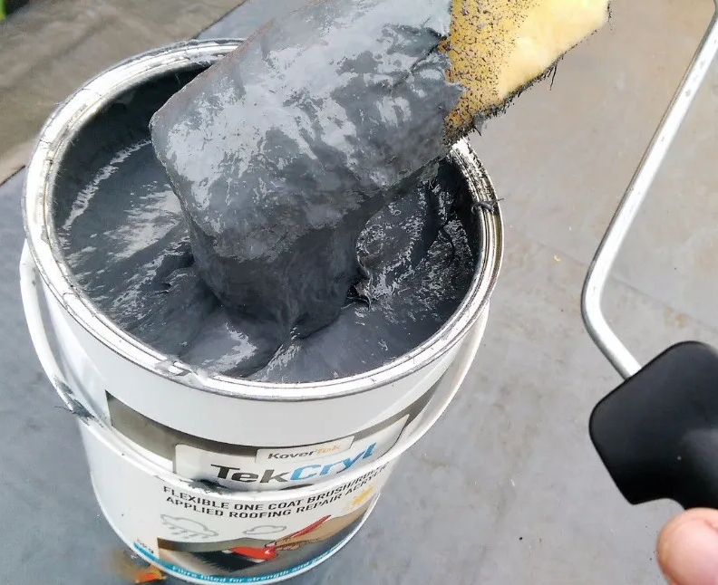 Cromapol White Acrylic One Coat Roof Sealant Paint 4 X 5Kg