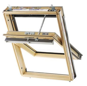 Keylite Clear Lacquered Pine Electric Roof Window with Wall Switch (SEK)