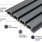 Cladco Composite Slatted Wall Cladding Panels - Silver Grey (2.5m)