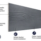 Cladco Fibre Cement Exterior Wall Cladding Boards - Slate (3.66m)