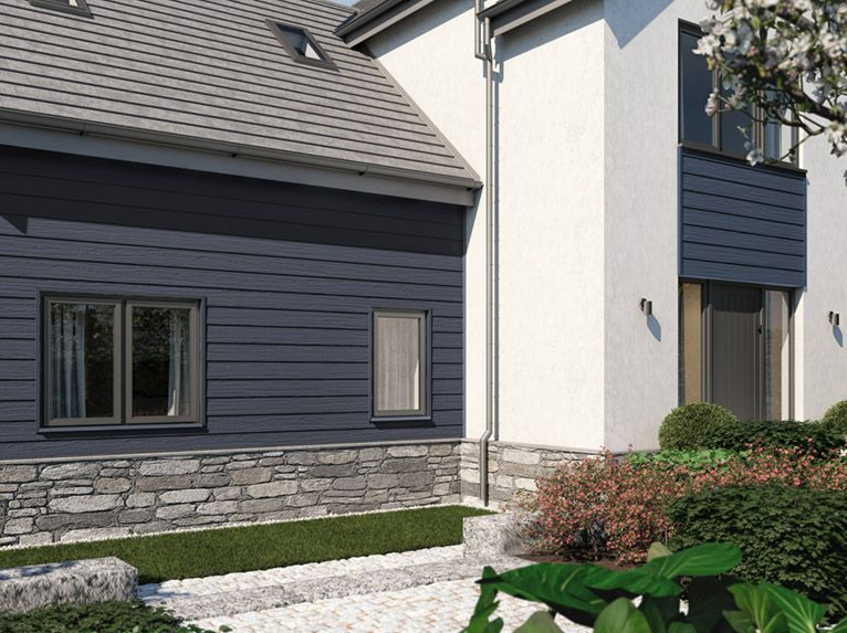Cladding Sample Board Cladco Fibre Cement Lap Cladding Boards - Slate (3.66m)