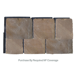 Mayan Armoured Stone lightweight natural limestone roofing tiles with fire-resistant backing and waterproof low pitch design