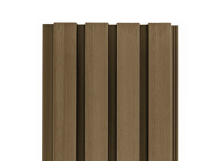 Cladco Composite Wall Teak Slatted Cladding Panels 2.5m with woodgrain finish for exterior walls