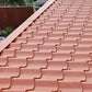 Cladco 41/1000 Tile Form 0.7 Thick Mica Coated Tile Effect Roof Sheet - Tile Red